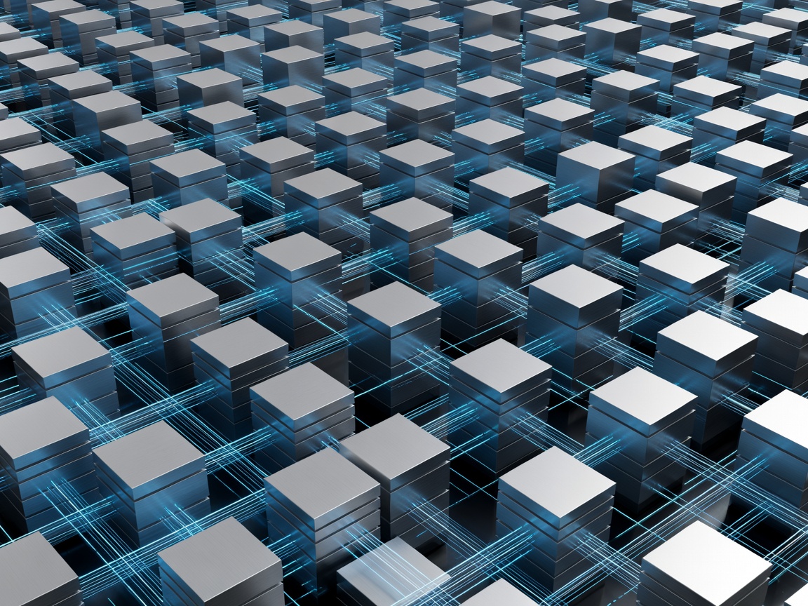 Structured building grid symbolising connected enterprise automation platforms